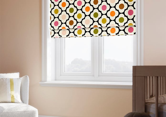 Orla Kiely Spot Flower, Red Multi - Twist&Fit Roman Blind - Image 5